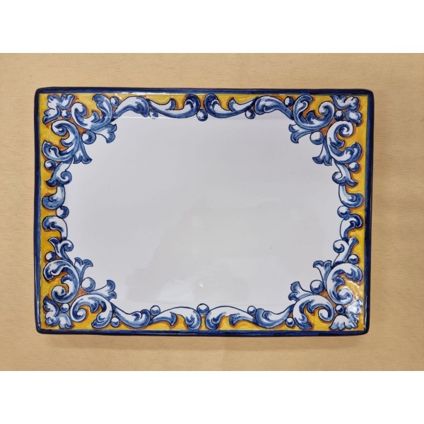 Bandeja rectangular grande renacimiento